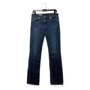 AG Adriano Goldschmied Dark Blue Straight Leg Jeans